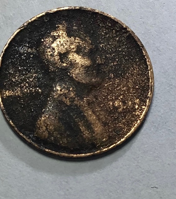1943-Maybe-Copper-Penny?-Not-Stick-To-Magnet.-Weigh-2.02gm-Maybe-Because-Damage.-Suggestions?