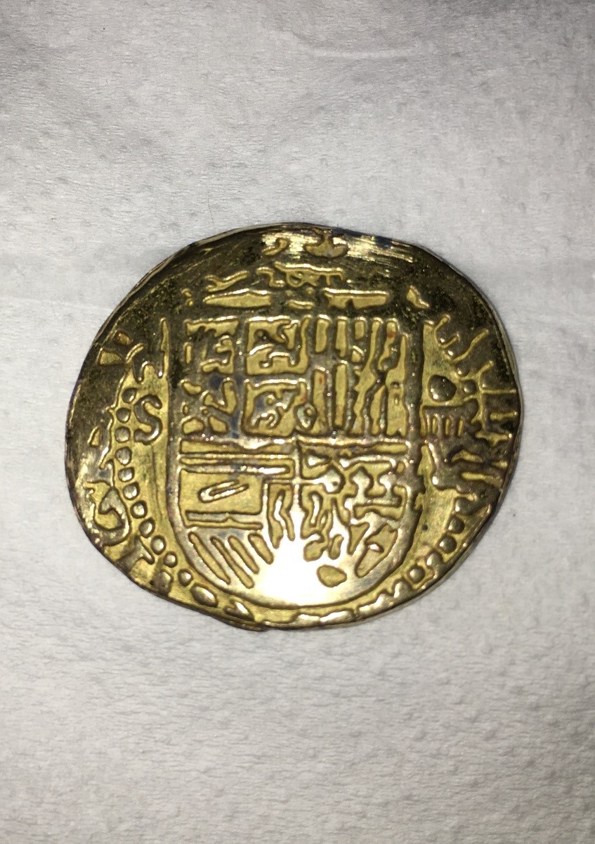 Need-Help-In-Idenditfying-An-Old-Gold-Coin.--Id:-Reproduction-Seville,-Spain,-Gold-Cob-4-Escudos