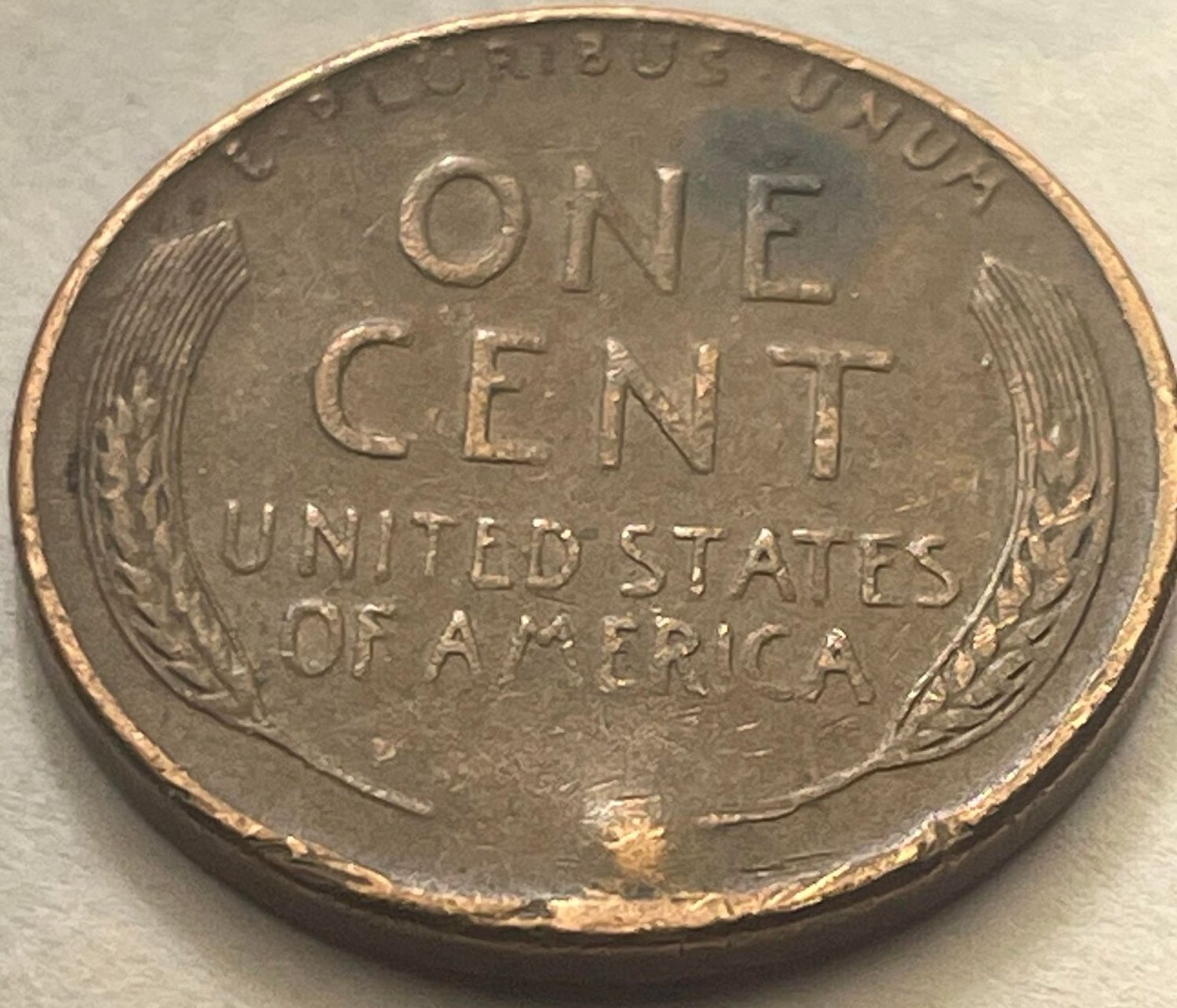 1957-Wheat-Penny-Occluded-Gas-Bubble?