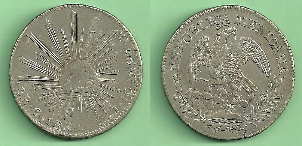 1839-Go-Pj-Republic-Of-Mexico-8-Reales