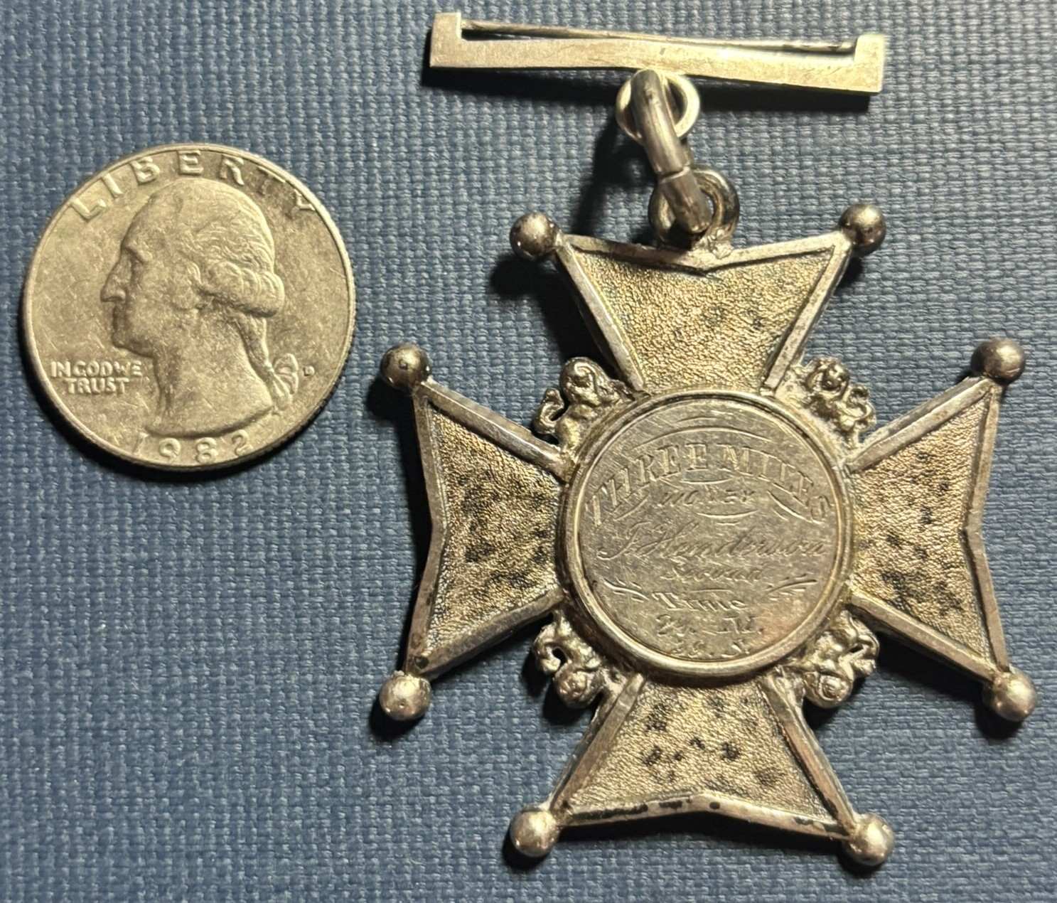 1868-3-Mile-Race---2nd-Place-Medal