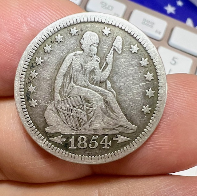 ¼-Dollar-1854-