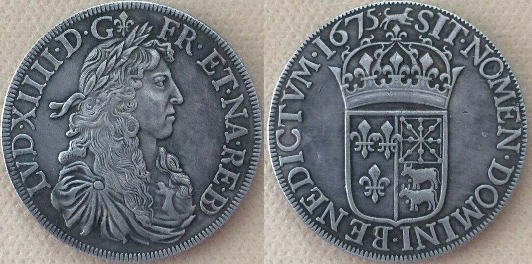 Unmarked/Undisclosed-Replica-Of-Louis-Xiv-Ecu-From-Russian-Federation