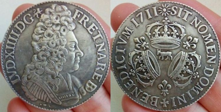 Unmarked/Undisclosed-Replica-Of-Louis-Xiv-Ecu-From-Russian-Federation