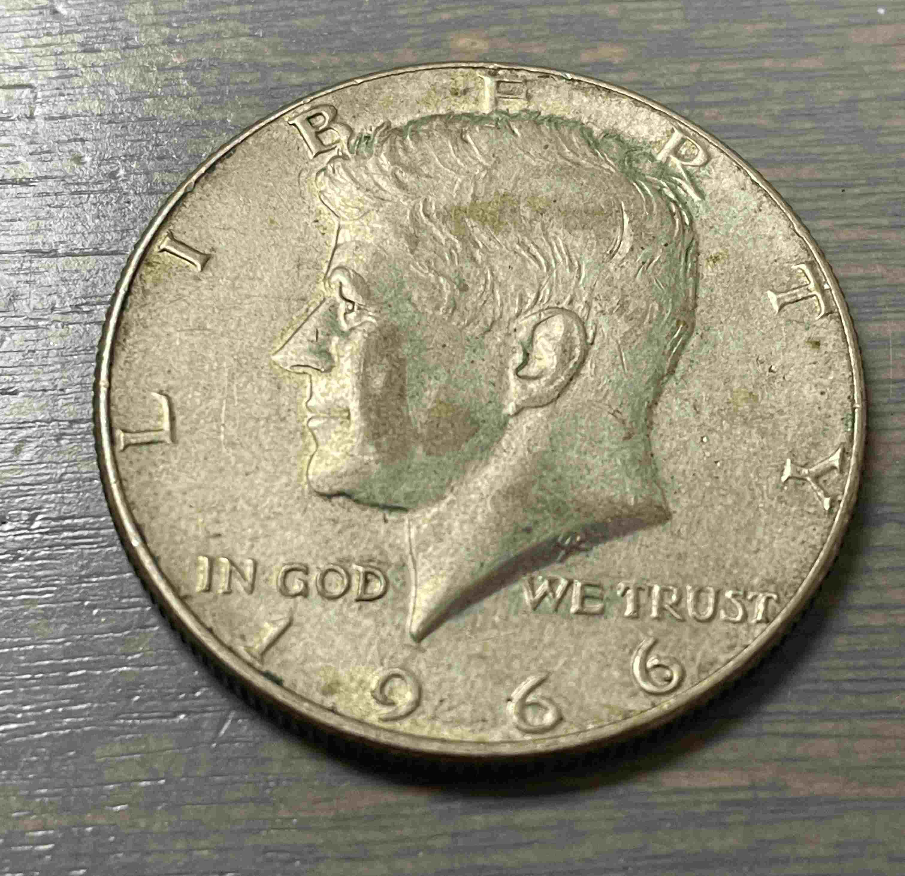 1966-Half-Dollar---Grading-&-Why-Is-It-A-Different-Color?