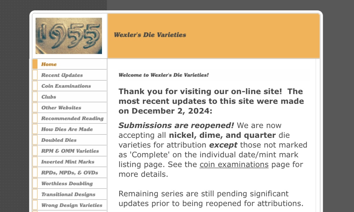 Wexler's-Die-Varieties-Reopening-Submissions-For-Nickels,-Dimes,-And-Quarters