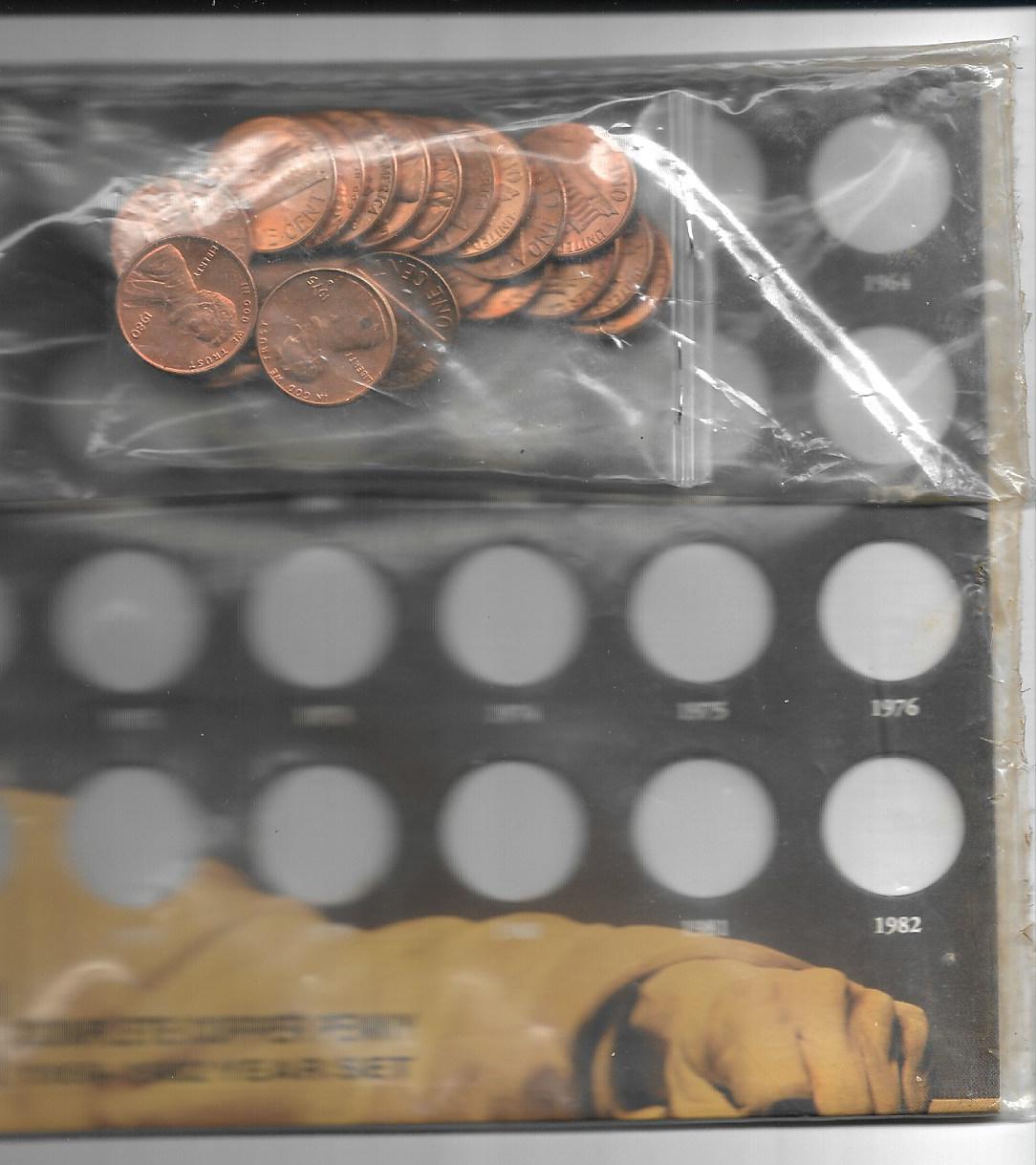 Packaged-Memorial-Copper-Penny-Set-1959-1982--1-Of-Each-Year-Open-Or-Not?