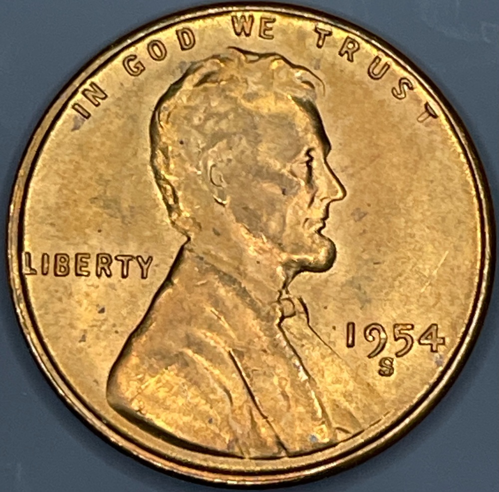 1954-S-Penny-With-Several-Errors/Markings