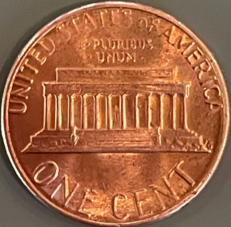 1985-Lincoln-Penny-W/-Die-Clash-On-Reverse