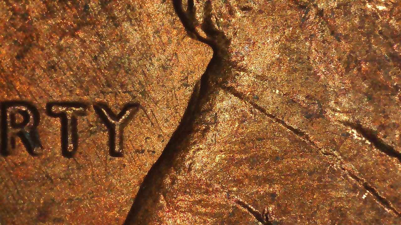 1985-Lincoln-Penny-W/-Die-Clash-On-Reverse-New?