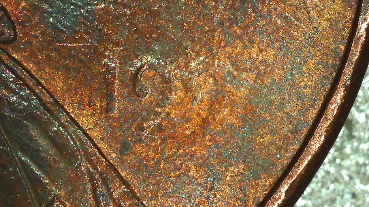 1997-Penny-Struck-Through-Grease-On-Obverse---
