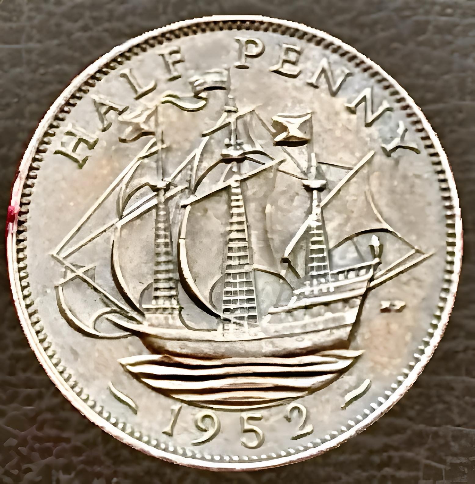 United-Kingdom-1/2-Penny-1952-For-Grading