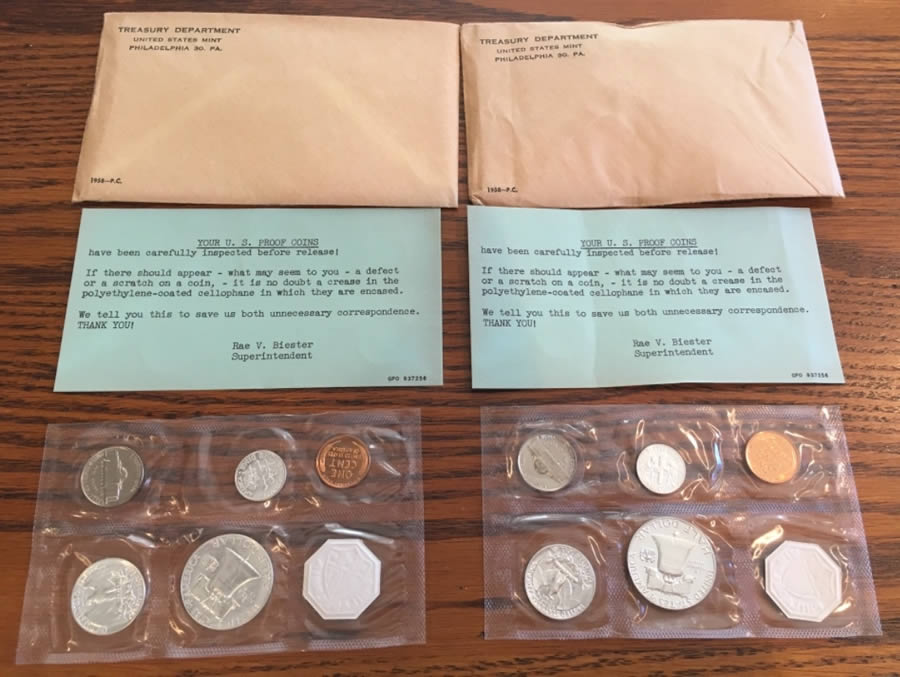 Unopened-Proof-Sets-1958