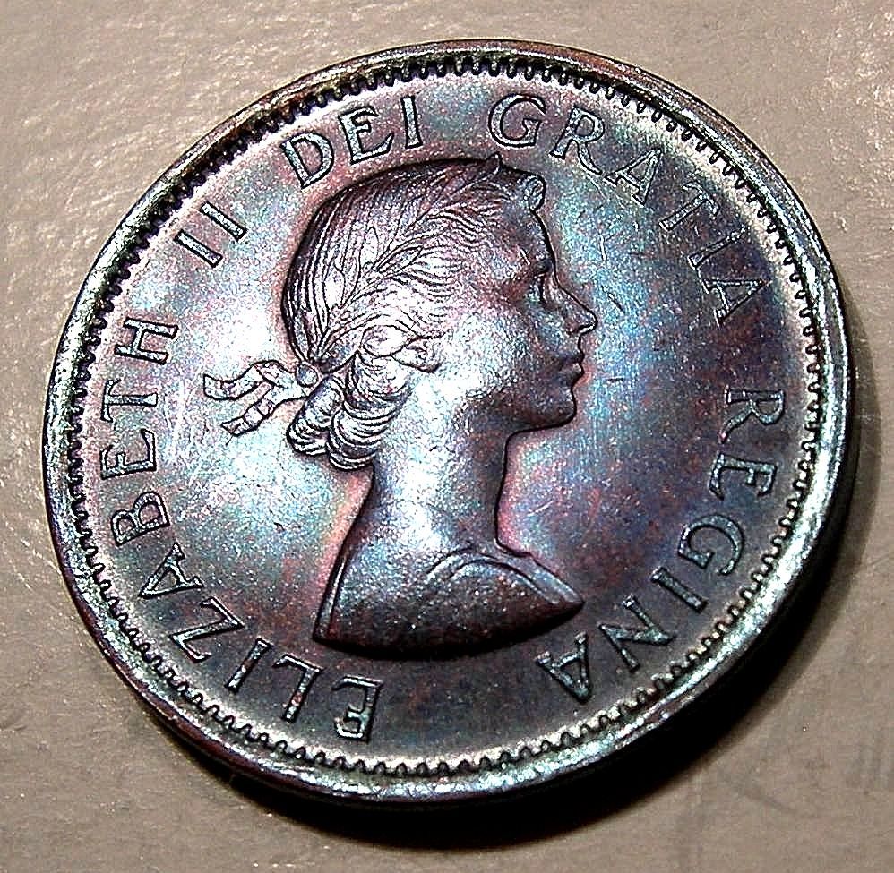 1955-Cent---Turquoise-Folder-Coin-W/Crack