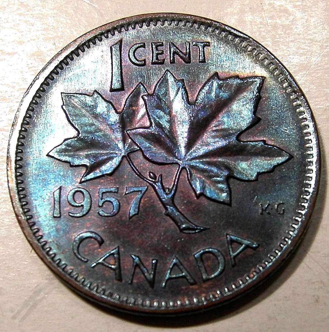 1957-Cent---Colourful-Folder-Coin