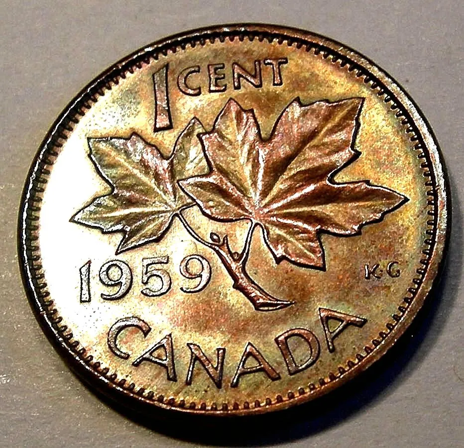 1959-Cent---Brassy-Colour