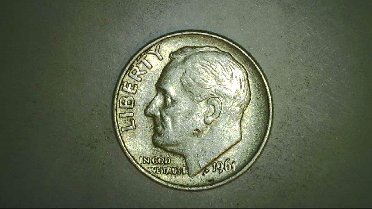 1961-P-Roosevelt-Dime---Damage-Or-Error?