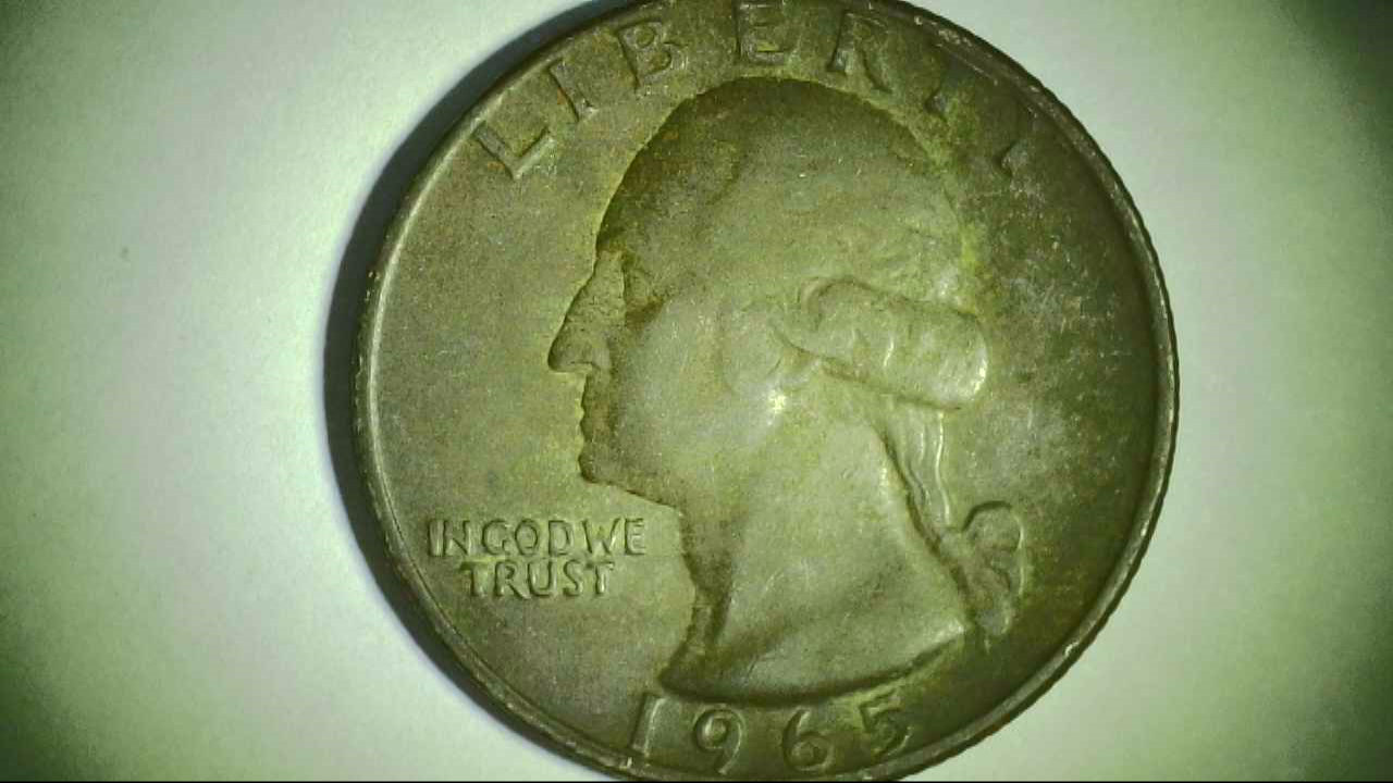 1965-Washington-Quarter---Copper-Quarter,-No-Clad-Layer