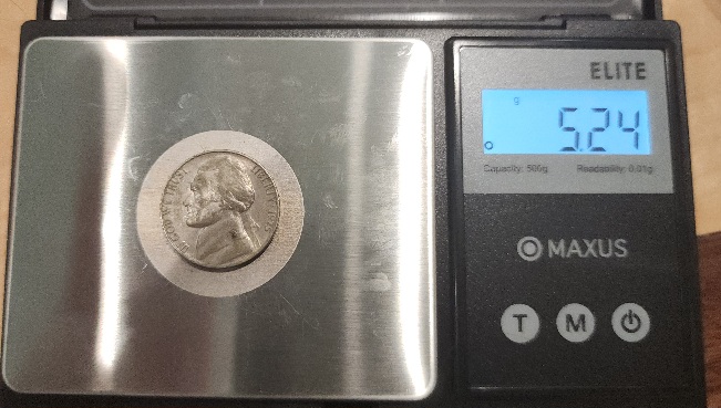 1975-Nickel-Nmm-And-It-Weighs-5.24-Grams.-It's-Supposed-To-Only-Be-5g.any-Suggestions-As-To-Why?