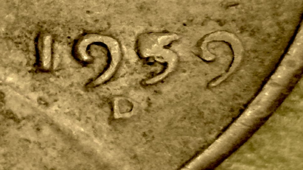 1959-D-Lmc-Die-Chip-Or-Post-Mint?