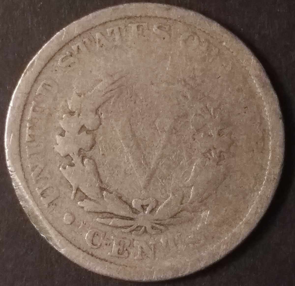1906-Liberty-Nickel---Clipped-Planchet?