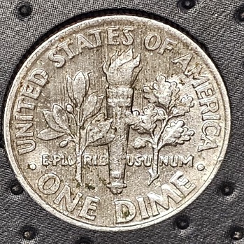 1996-P-Dime,-Odd-Markings-On-Obverse-&-Reverse