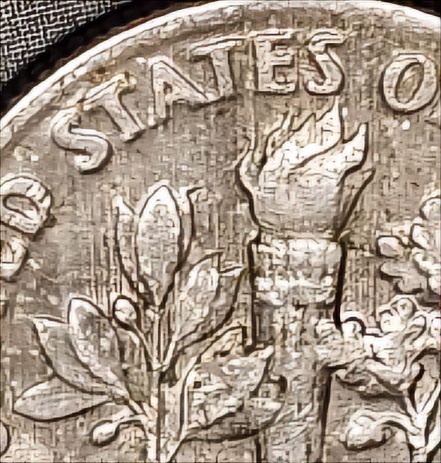 1996-P-Dime,-Odd-Markings-On-Obverse-&-Reverse