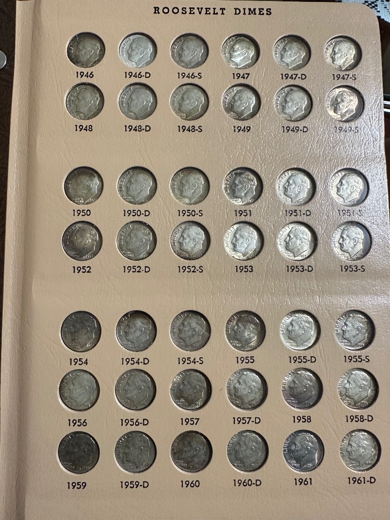 Roosevelt-Dime-1946-2022,-Including-Proof-Album-Questions