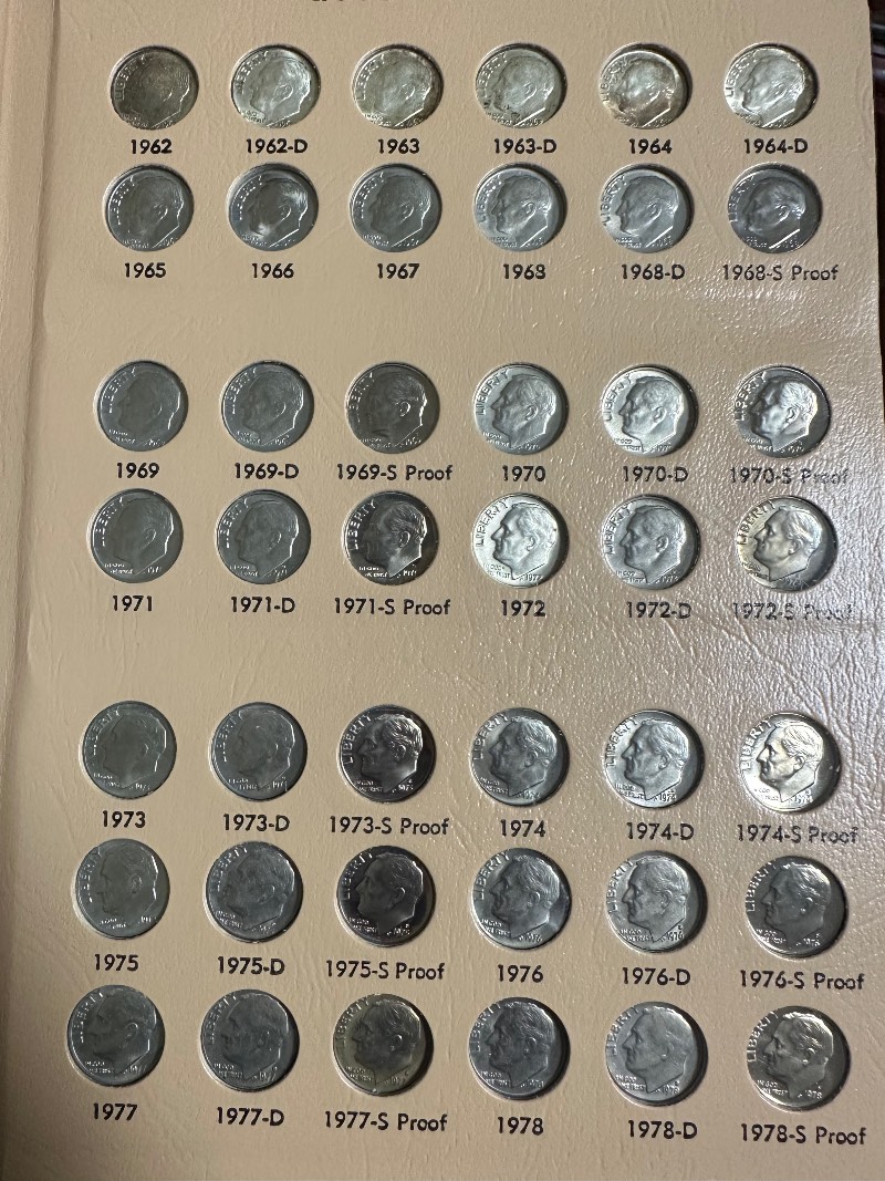 Roosevelt-Dime-1946-2022,-Including-Proof-Album-Questions