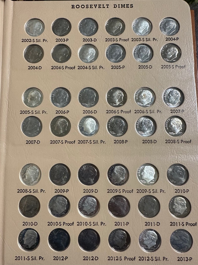 Roosevelt-Dime-1946-2022,-Including-Proof-Album-Questions