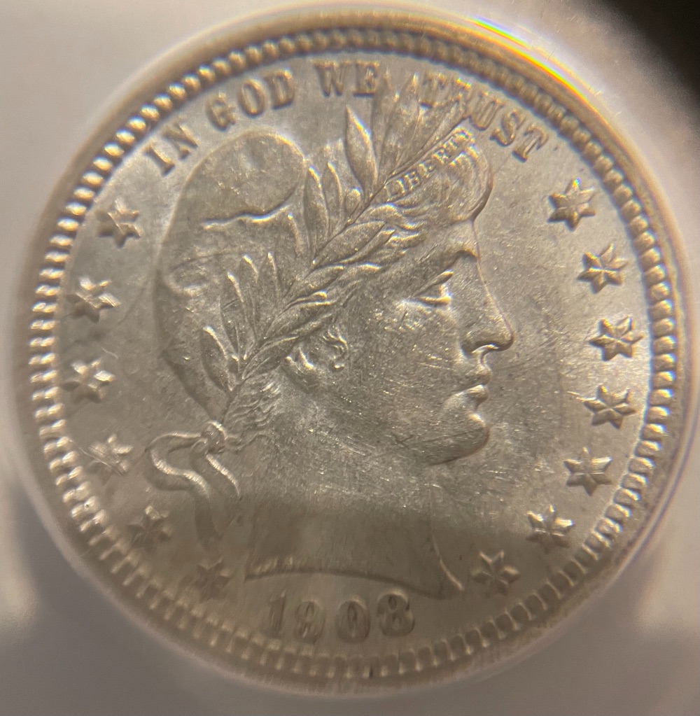 1908-D-Barber-Quarter-For-Grading-And-Comments