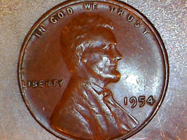 1954-Lincoln-Wheat-With-Reverse-Completely-Smooth.