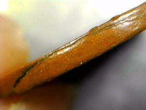 1928-Lincoln-Wheat-Cent---Cracked-Planchet-Or-Just--Post-Mint-Damage