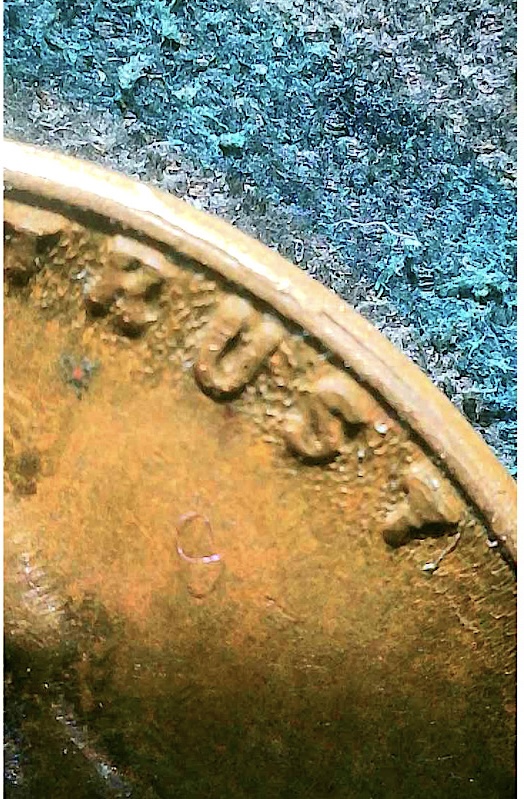 1955-Lincoln-Wheat-Penny,-Dick-Cracks?-Doubling-On-Date?-Lamination?