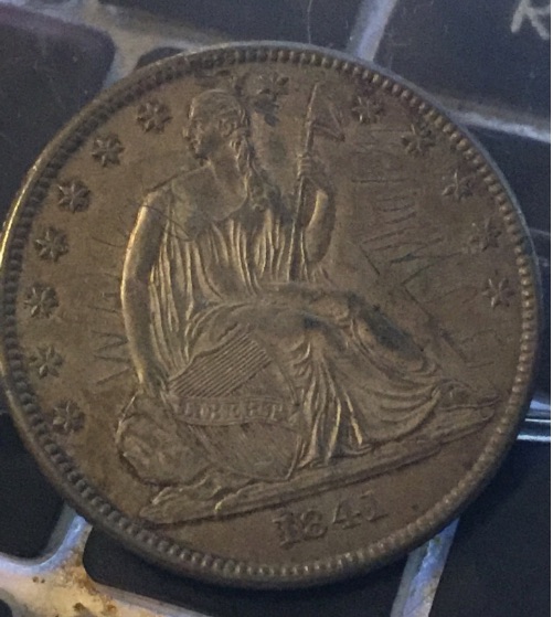 1841-Seated-Liberty-W-Name-Etched-On-It