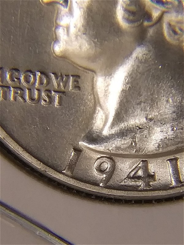 Washington-Silver-Quarter,-Unc-1941-Question