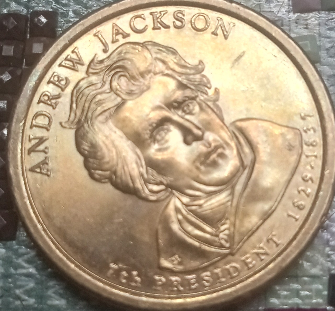 2008-Andrew-Jackson-Dollar-Coin-And-Writing-On-The-Rim