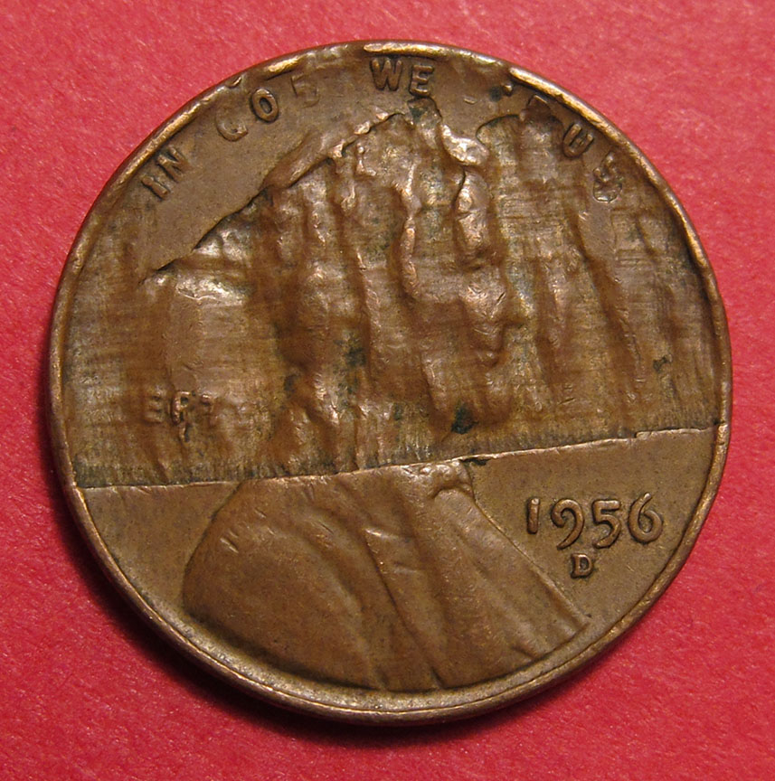 1956-D-Lincoln-Wheat-Cent-Massive-Obverse-Delamination