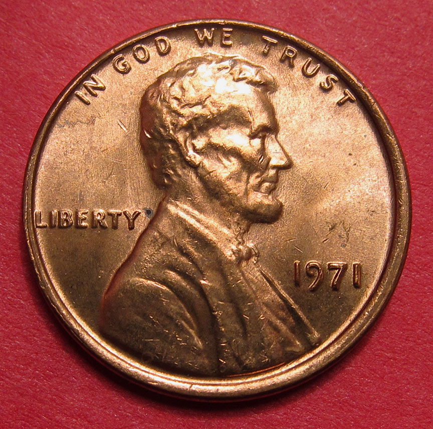 1971-Lincoln-Memorial-Cent-Doubled-Die-DDO-001,-FS-101---MS-From-BU-Roll