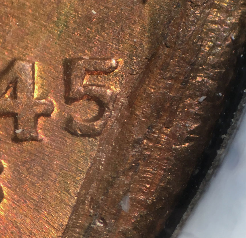 1945-S-Lincoln-Wheat-Cent-Doubled-Die-DDO-001---Woody-W/Lamination