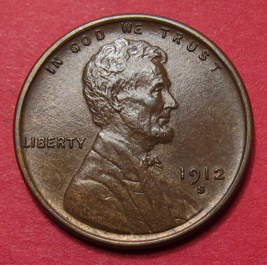 1912-S/S-Lincoln-Wheat-Cent-RPM-001---Very-Nice-Coin