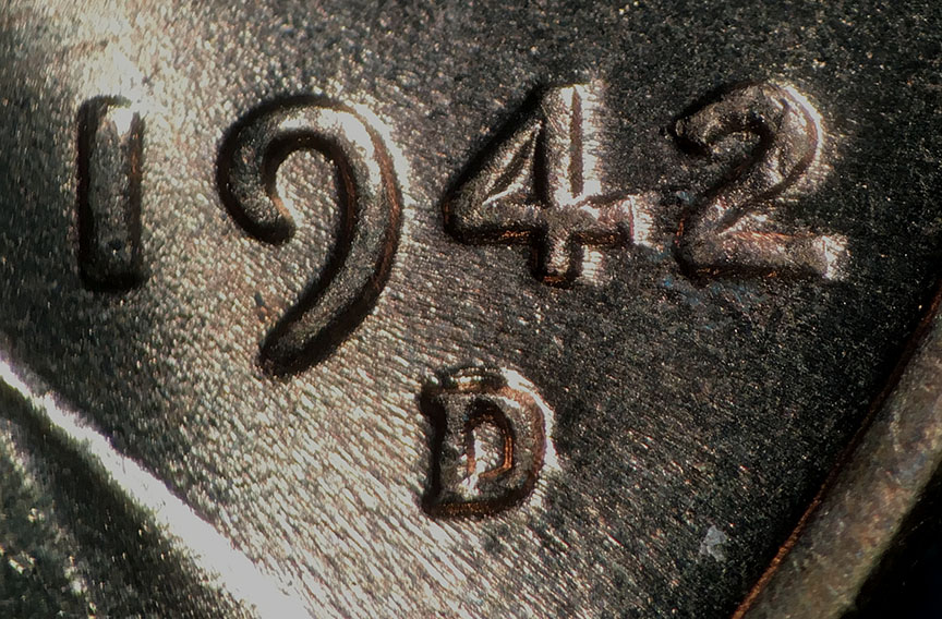 1942-D/D-Lincoln-Wheat-Cent-RPM-002,-FS-502---From-B/U-Roll