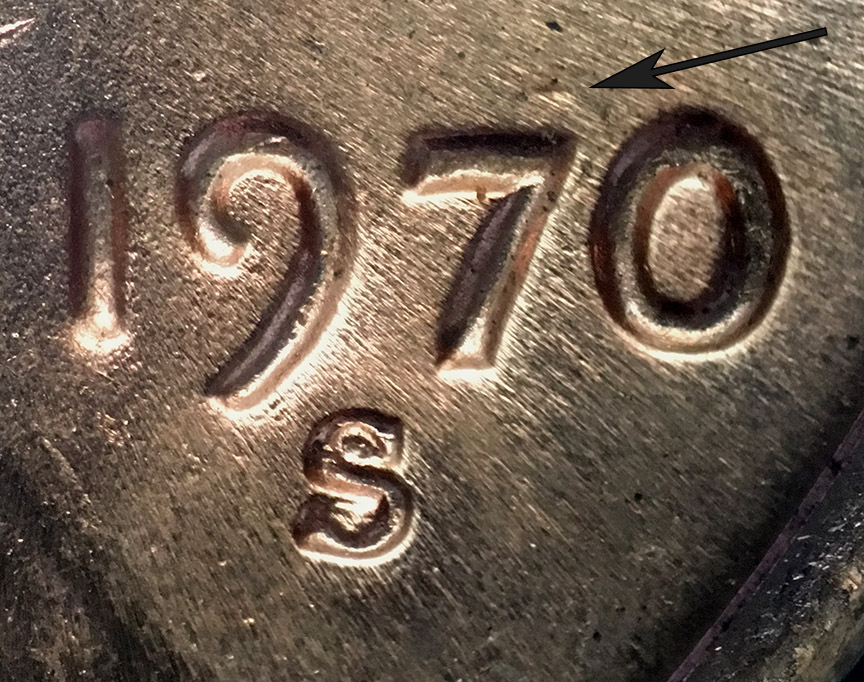 1970-S-Lincoln-Memorial-Cents---3-DDOs-From-One-B/U-Roll-W/Fs-103