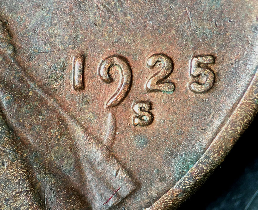 1925-S-Lincoln-Wheat-Cent---Odd-Gouge-Or-Clash---Another-Mystery-To-Me