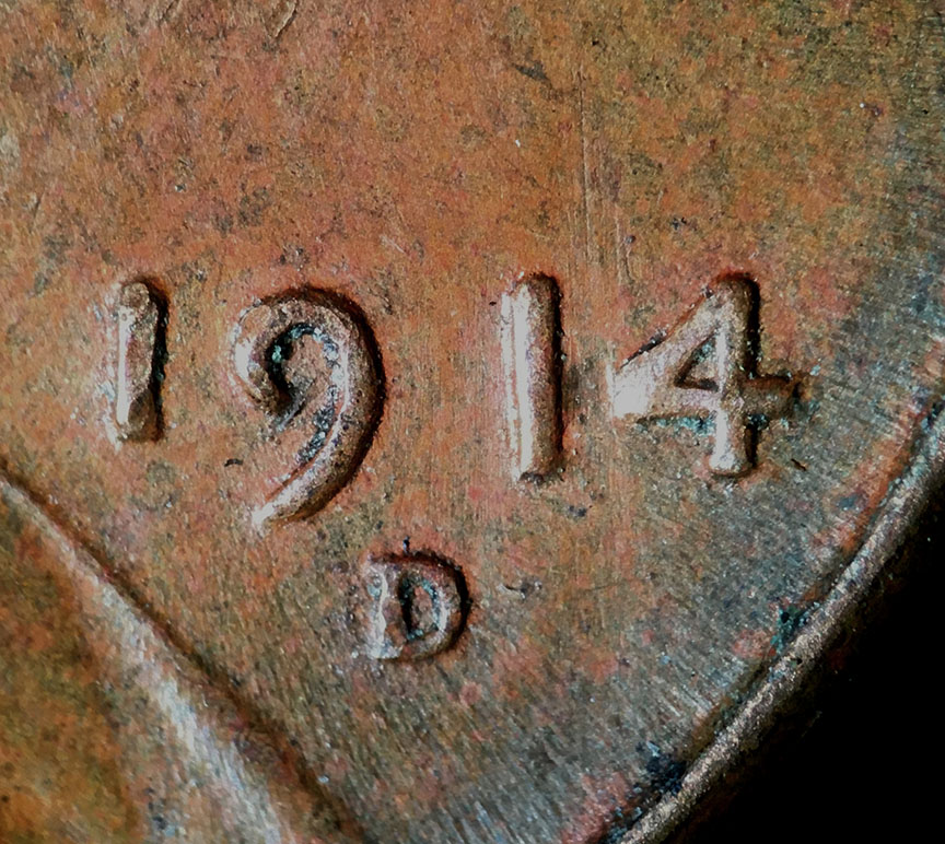 1914-D-Lincoln-Wheat-Cent---Fake-With-Altered-Date