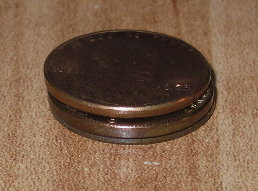 1940-Lincoln-Wheat-Cent---Oddity:--Pattern-On-Rim