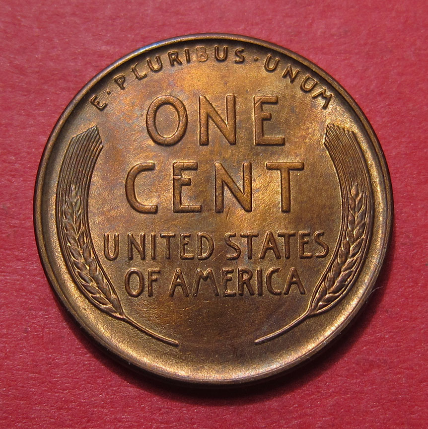 1940-Lincoln-Wheat-Cent---Oddity:--Pattern-On-Rim