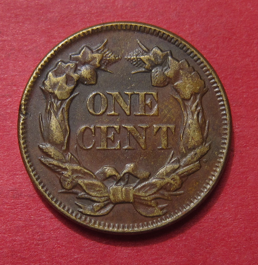 1858-Flying-Eagle-Cent---Counterfeit-With-Major-Doubled-Die