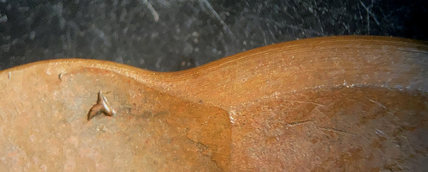 1959-D-Lincoln-Memorial-Cent-Mint-Error---Off-Center-W/-Odd-Bevel