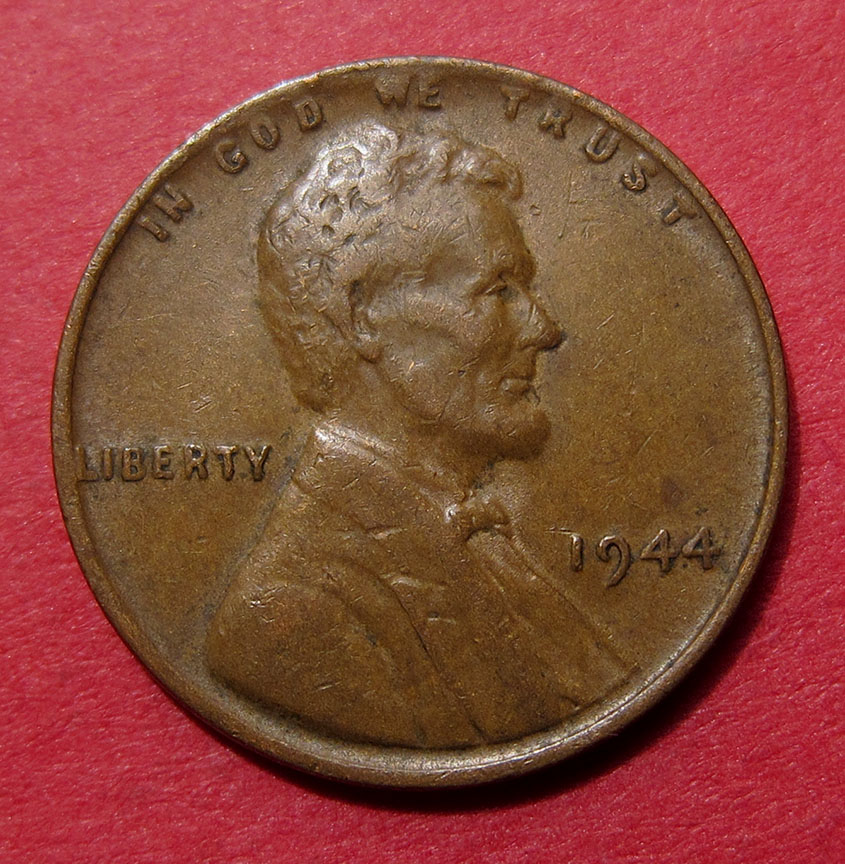 1944-Lincoln-Wheat-Cent-Mint-Error---Delamination
